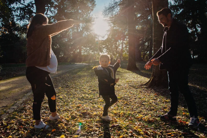 séance famille parc automne montpellier