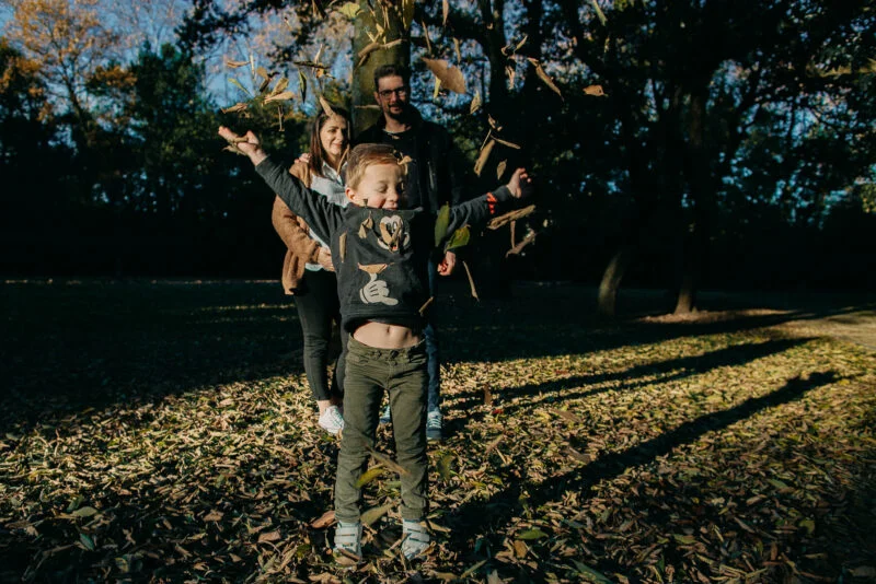 séance famille parc automne montpellier