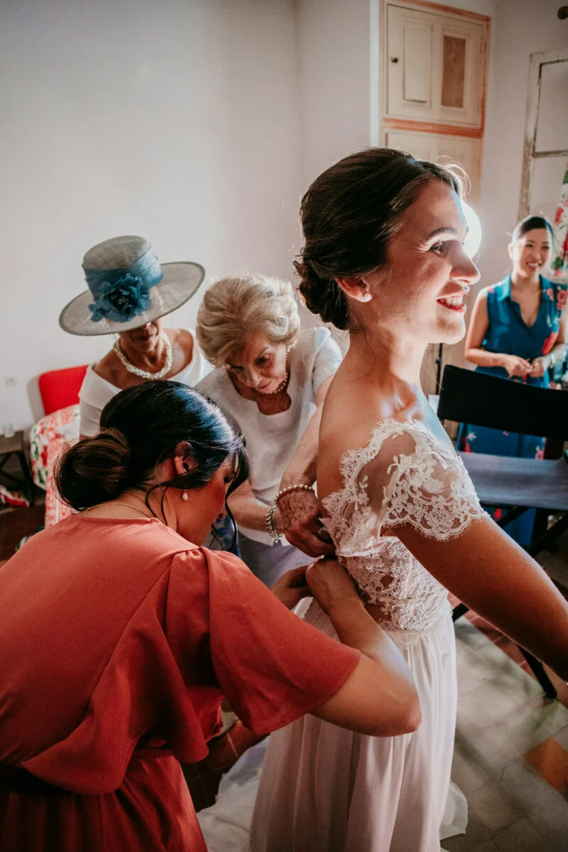 photo preparatifs mariee gard
