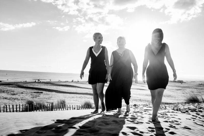 seance photo mere fille à la plage