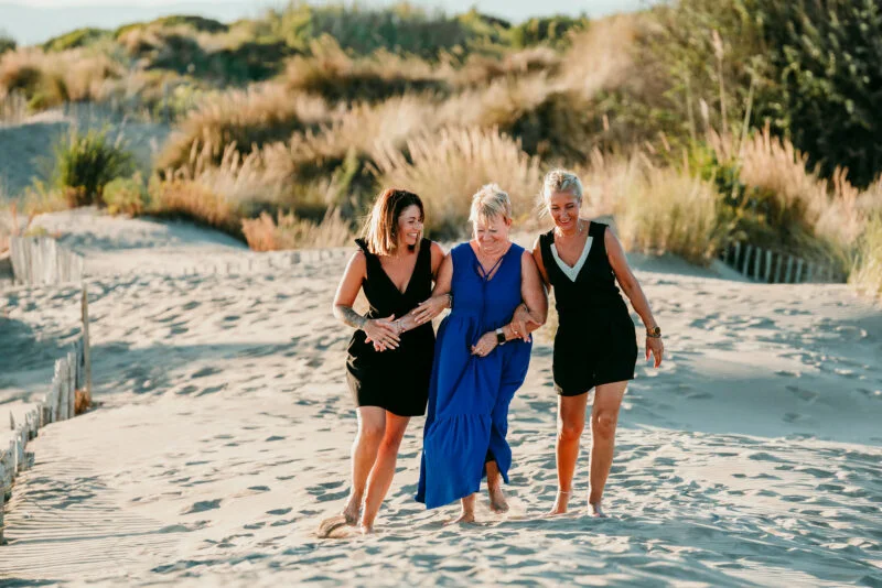 seance photo mere fille à la plage