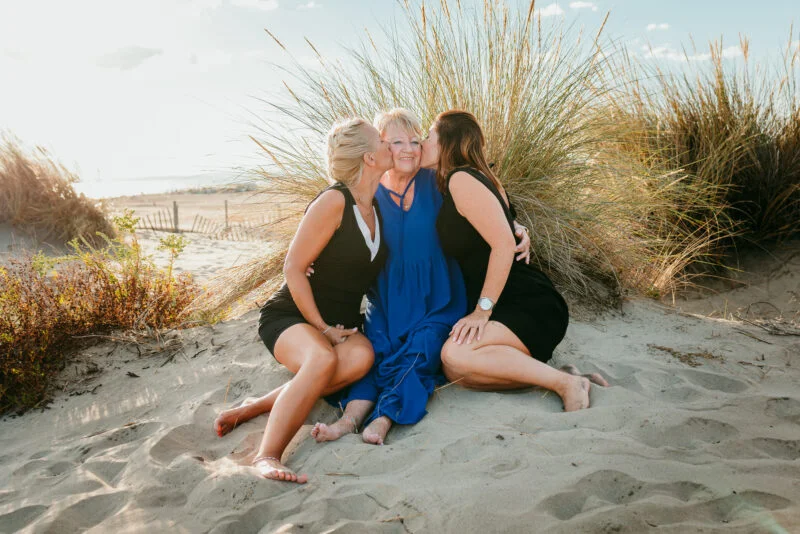 seance photo mere fille à la plage
